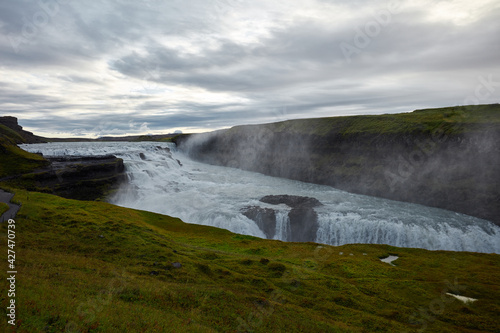 Gullfoss waterfall Südürland region of Iceland