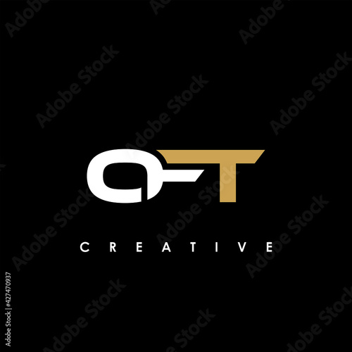 OFT Letter Initial Logo Design Template Vector Illustration
