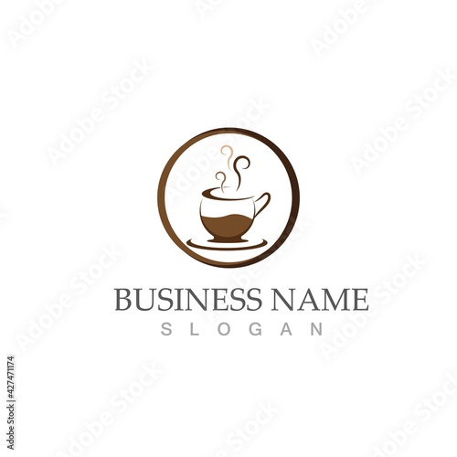 coffee cup logo template