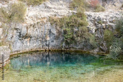 Pozo Azul (blue water well) of Covanera, Burgos, Spain