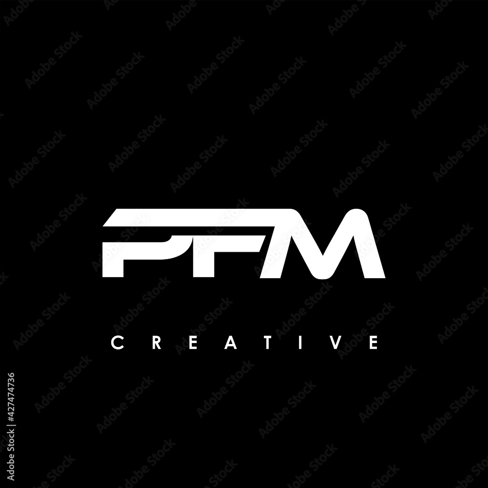 PFM Letter Initial Logo Design Template Vector Illustration PFM Letter Initial Logo Design Template Vector Illustration