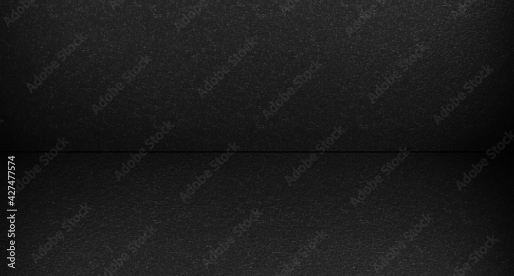 Fototapeta premium black texture,spotlight on the wall,3d rendering wood podium minimal black wall scene, black background,gray abstract,light color wallpaper,gray, image, bright design, modern,collection,modern wallpap