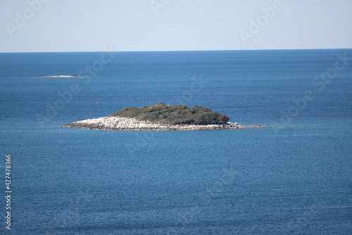 Aerial shot of Koversada island in Croatia photo