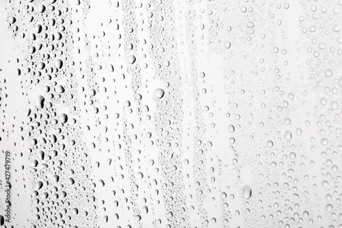 Water drops on glass. for back ground