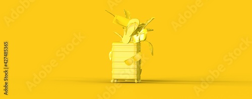 travel  concept - suitcase ...