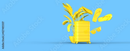 travel  concept - suitcase ...