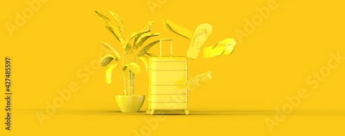 travel  concept - suitcase ...