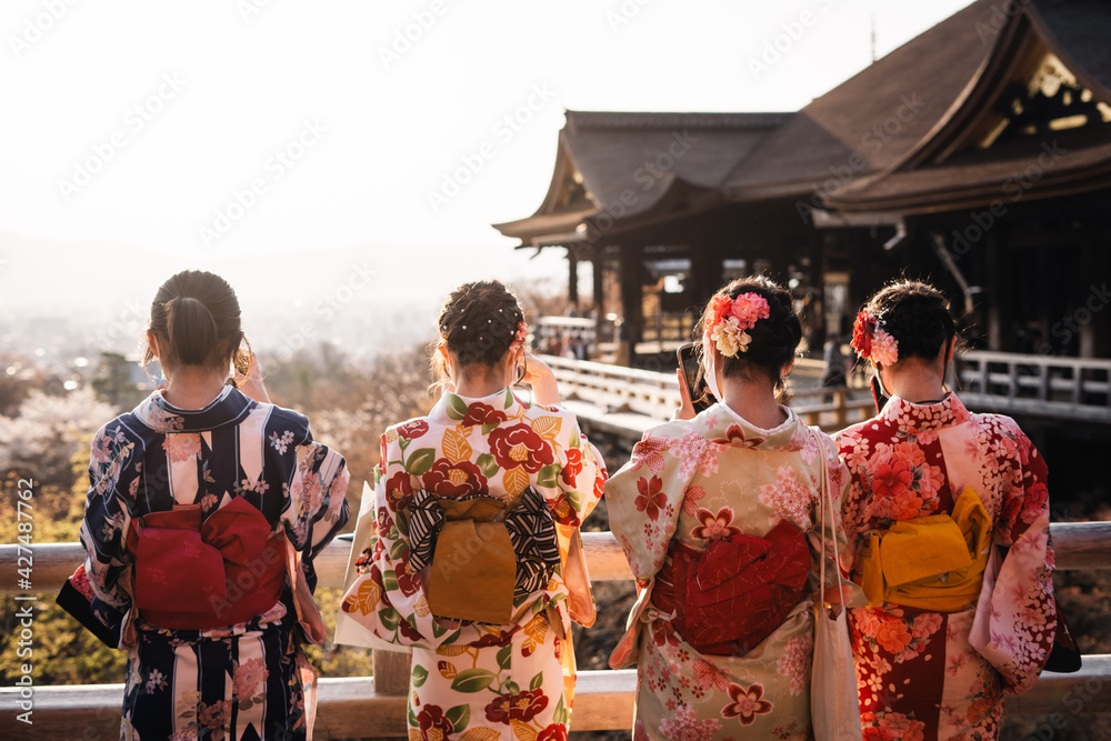 Girls in kimono