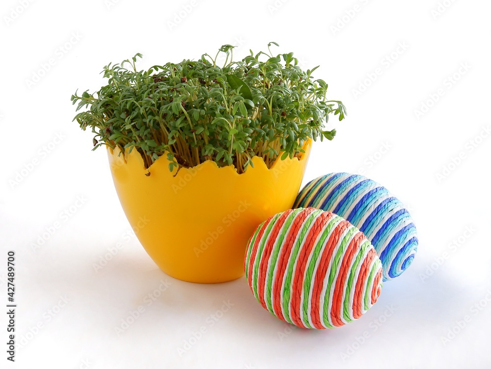 arrangement of traditional elements for celebrating Easter holidays arrangement of traditional elements for celebrating Easter holidays