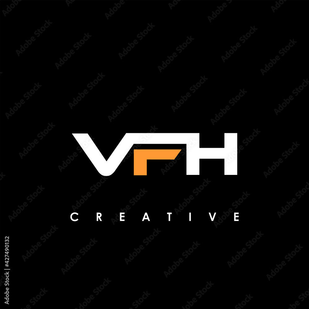 VFH Letter Initial Logo Design Template Vector Illustration