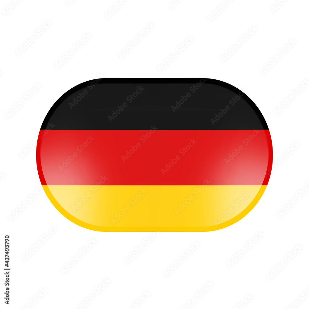 German flag icon art illustration modern design. German flag icon art illustration modern design.
