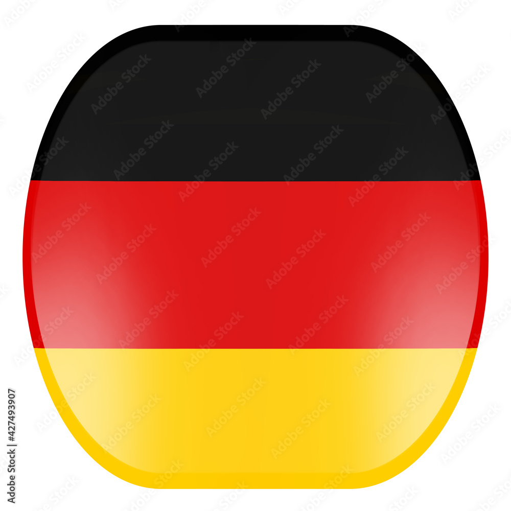 German flag icon art illustration modern design. German flag icon art illustration modern design.