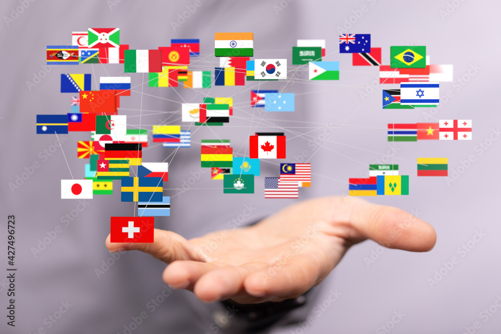 National flags of the countries 3d National flags of the countries 3d