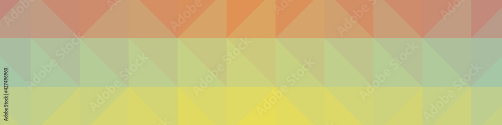 Fototapeta premium Abstract color Low-Polygones Generative Art background illustration