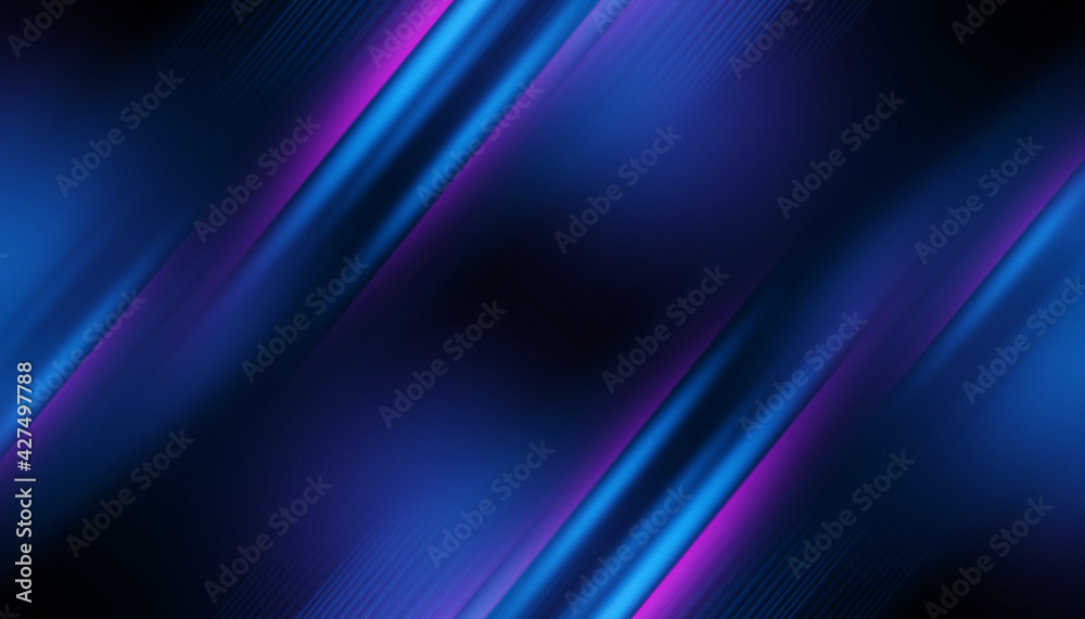 Empty dark abstract background with ultraviolet geometric lines. Neon glow. Empty dark abstract background with ultraviolet geometric lines. Neon glow.