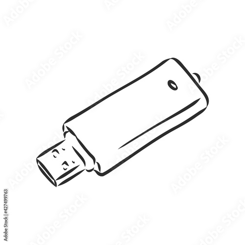 Technology sketch icon set for web, mobile and infographics. Hand drawn technology icon set. Technology vector icon set. flash card vector sketch on white background