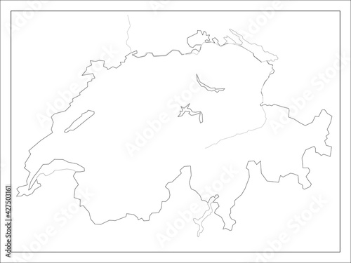 スイスの地図です