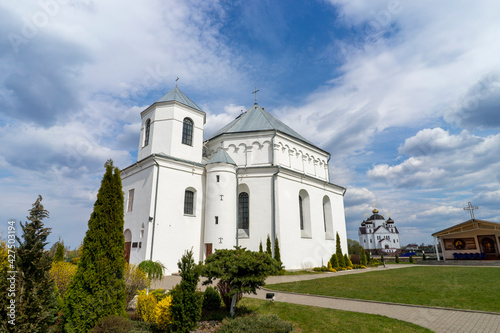 View of the Church of St. Michael the Archangel - a Catholic church in the city of Smorgon, Belarus. Presumably built in 1606-1612 at the expense of Krishtof Zenovich as a Calvin cathedral.