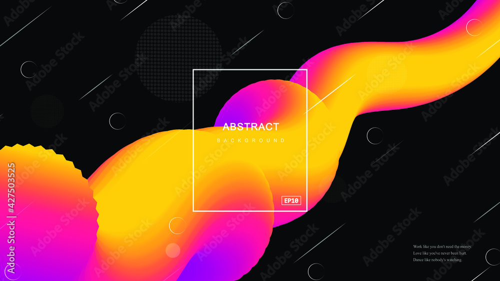 dynamic background shape gradient pattern creative geometric wallpaper trendy gradient shapes composition.  composition,Template for the design of a website landing page or background .Colorful.Eps10 