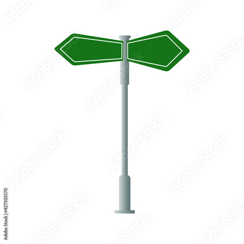 Sign Street icon. Road sign. Vector Illustration