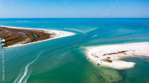 Caladesi Island And Honeymoon Island Aerial View In Florida