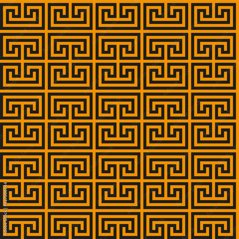 Greek key seamless pattern. Geometric meander. Abstract vector vintage background Greek key seamless pattern. Geometric meander. Abstract vector vintage background