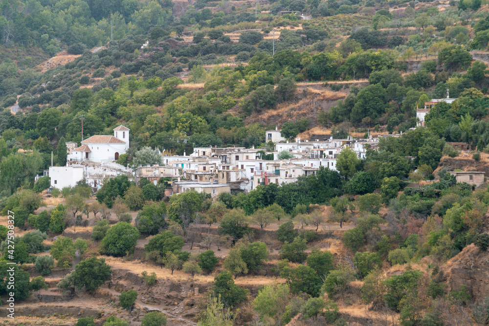 A town in the Sierra Nevada in southern Spain