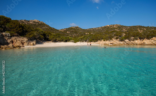 Parco Nazionale Arcipelago di La Maddalena. Paesaggio marino, isola Spargi, Cala Connari