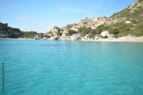Parco Nazionale Arcipelago di La Maddalena. Paesaggio marino, isola Spargi, Cala Corsara