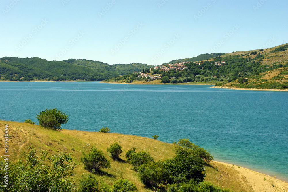 Campotosto with the homonymous lake is a village in the province of L'Aquila in Abruzzo