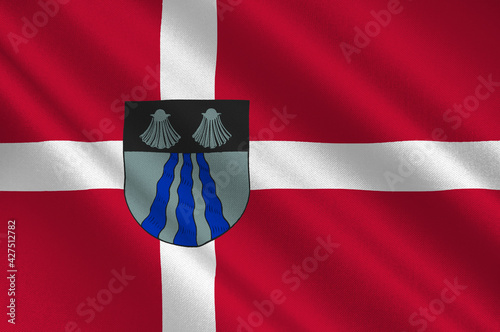 Flag of Ballerup is a municipality in Denmark photo