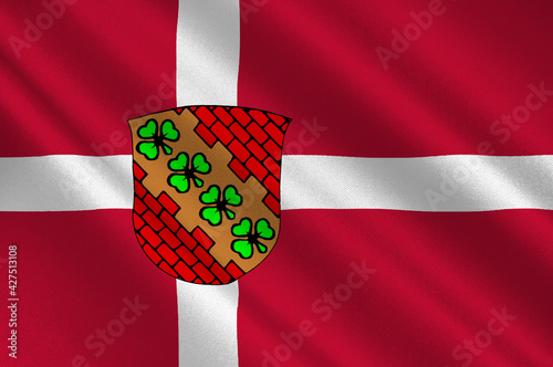 Flag of Hoje-Taastrup is a municipality in Denmark photo