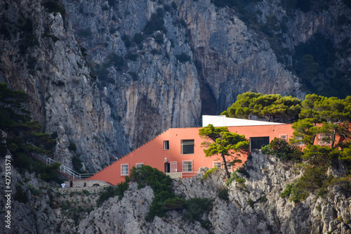 Casa Malaparte in Capri island, Italy.