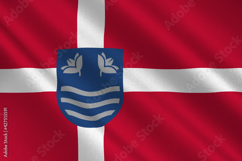 Flag of Assens in Southern Denmark Region photo