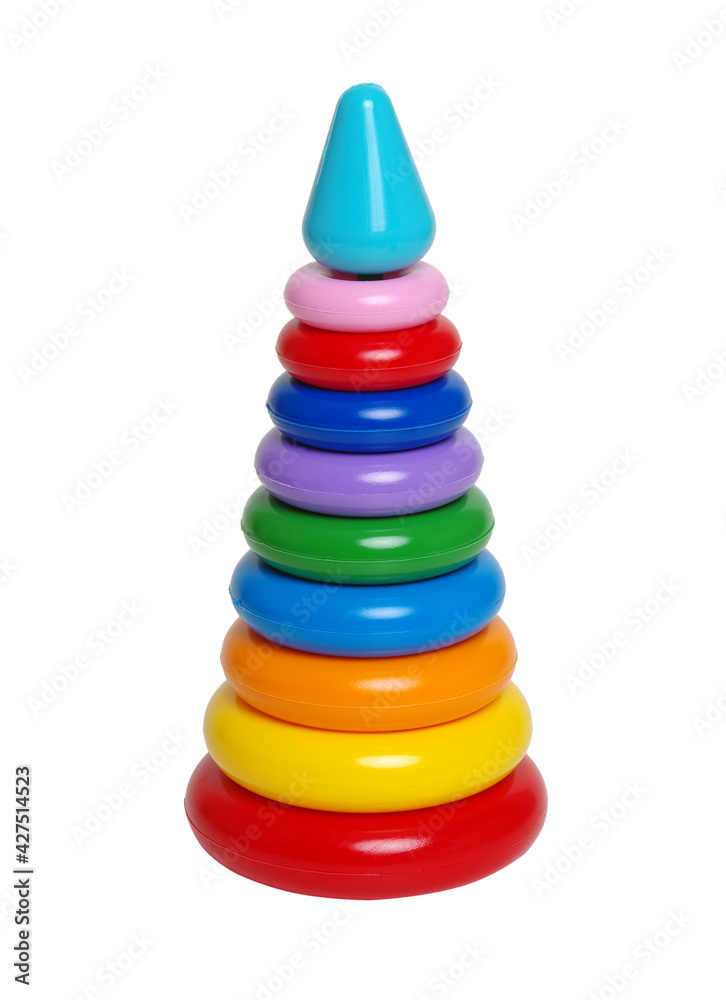 Toy pyramid isolated on white Toy pyramid isolated on white