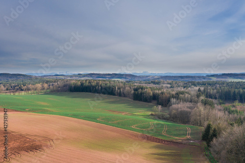 Przedgórze Sudeckie. Widok z drona.