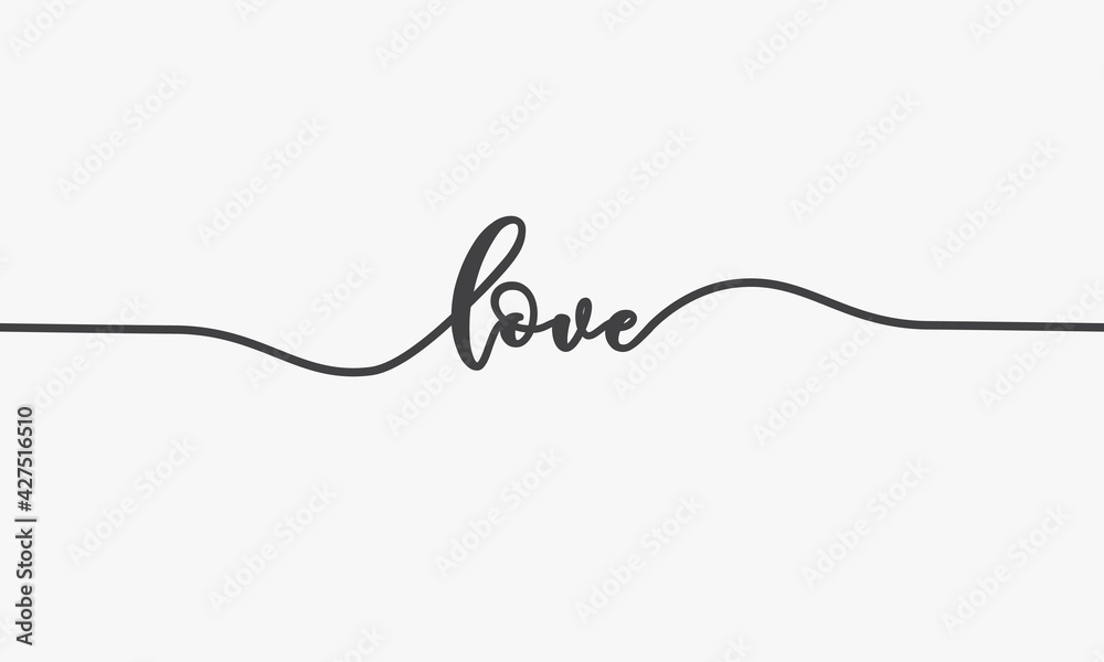 love text script design vector. love text script design vector.