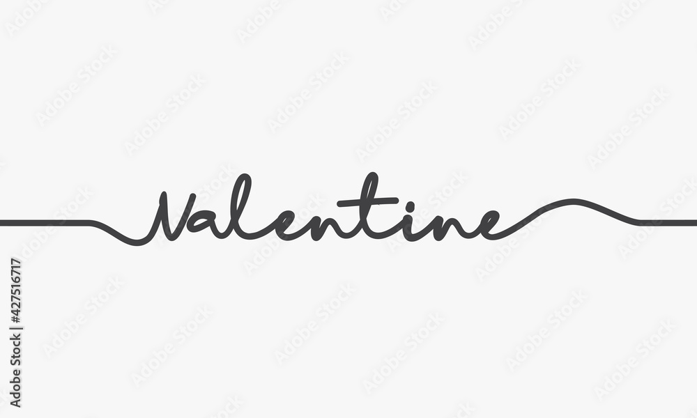 valentine handwriting text design vector. valentine handwriting text design vector.