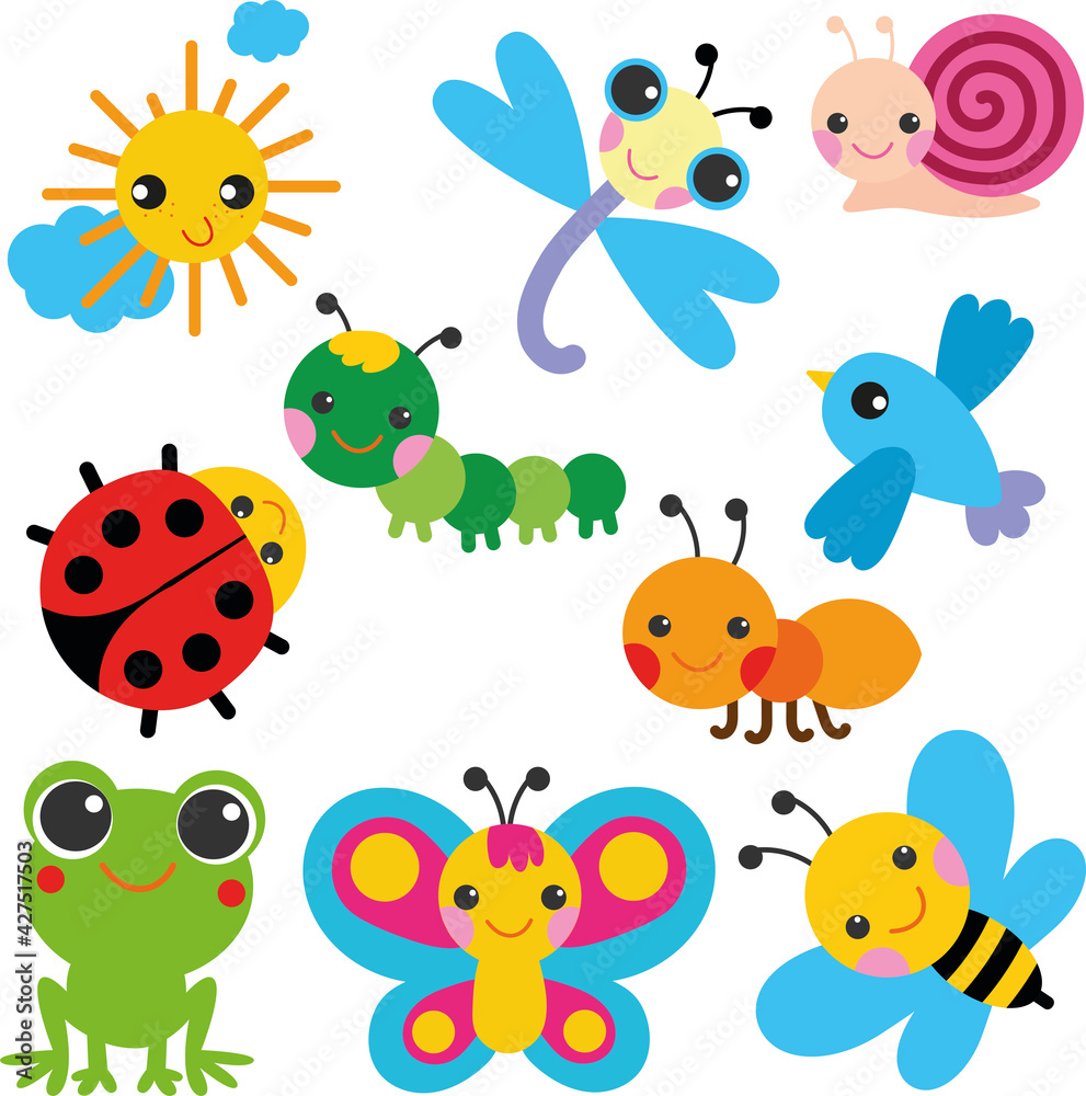 Butterfly and friends Butterfly and friends