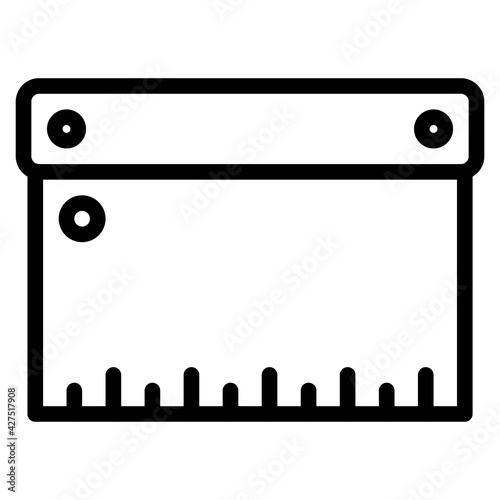 Dough scraper icon, Bakery and baking related vector