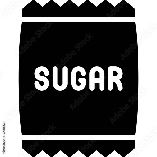Sugar bag icon, Bakery and baking related vector