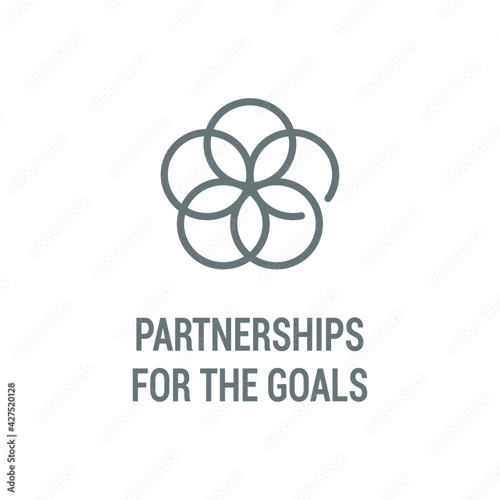 Partnerships for goals black icon. Corporate social responsibility. Sustainable Development Goals. SDG color sign. Pictogram for ad, web, mobile app. UI UX design element. Partnerships for goals black icon. Corporate social responsibility. Sustainable Development Goals. SDG color sign. Pictogram for ad, web, mobile app. UI UX design element.
