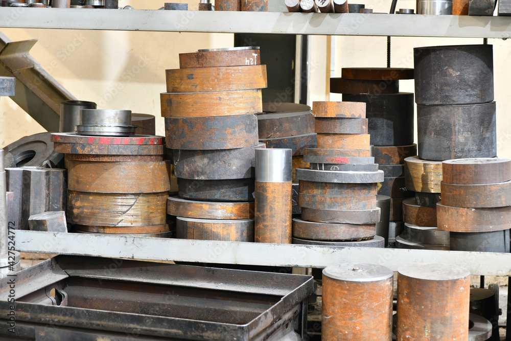 Metal warehouse for manufacturing products on a metal-cutting machine. Metal warehouse for manufacturing products on a metal-cutting machine.