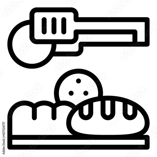 Choosing Bread icon, Bakery and baking related vector