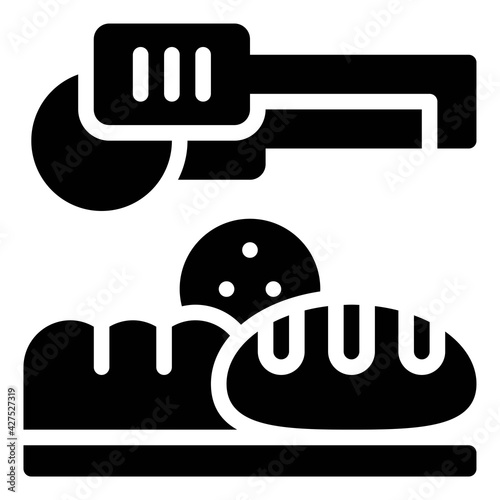 Choosing Bread icon, Bakery and baking related vector