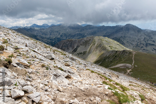 Landscape from Vihren Peak, Pirin Mountain, Bulgaria