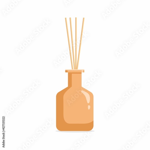 Vector aromatic diffuser with Scented Oil and reeds