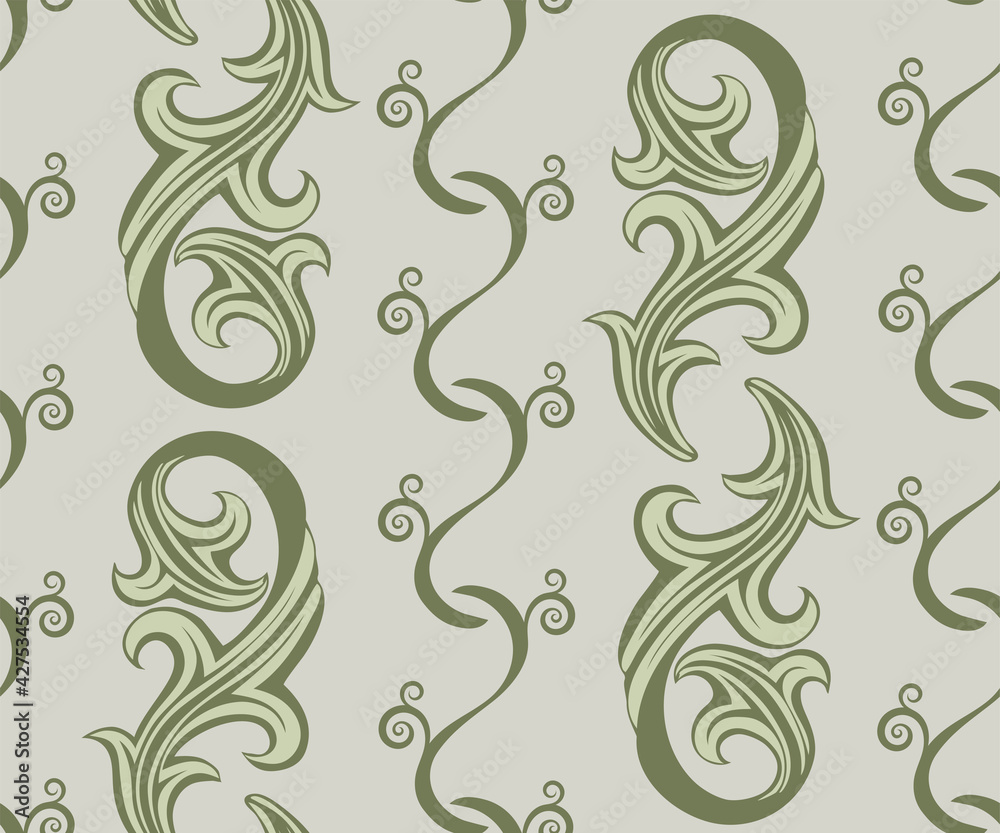 Vector ornamental hand drawing decorative baroque background. Ethnic seamless pattern ornament. Vector pattern. Vector ornamental hand drawing decorative baroque background. Ethnic seamless pattern ornament. Vector pattern.