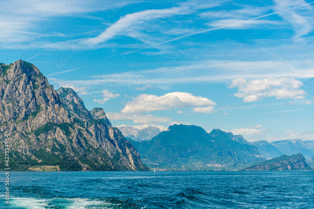 Beautiful peaceful lake Garda, Italy.