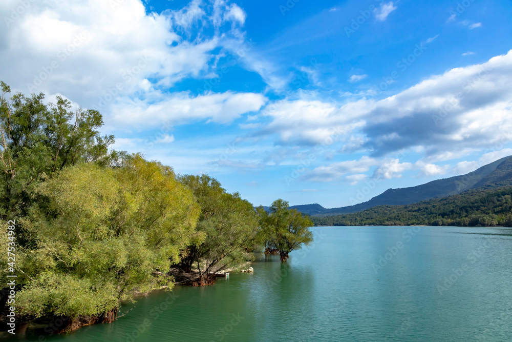 Obraz premium National Park of Abruzzo, Lazio and Molise (Italy) - Barrea lake